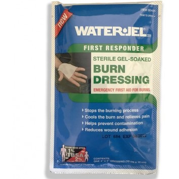 WATER GEL BURN DRESSING 4" X 4" ( 10CM X 10CM ) USA
